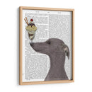 Greyhound, Gris, Helado. - Fab Funky | Cuadro decorativo de Canvas Lab