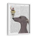 Greyhound, Gris, Helado. - Fab Funky | Cuadro decorativo de Canvas Lab