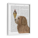 Labradoodle, Dorado, Helado - Fab Funky | Cuadro decorativo de Canvas Lab