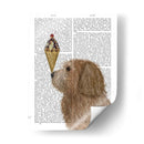Labradoodle, Dorado, Helado - Fab Funky | Cuadro decorativo de Canvas Lab