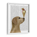 Helado Labrador Amarillo - Fab Funky | Cuadro decorativo de Canvas Lab