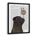 Pug, Negro, Helado - Fab Funky | Cuadro decorativo de Canvas Lab