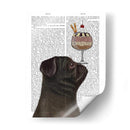 Pug, Negro, Helado - Fab Funky | Cuadro decorativo de Canvas Lab