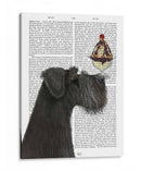 Schnauzer, Negro, Helado. - Fab Funky | Cuadro decorativo de Canvas Lab