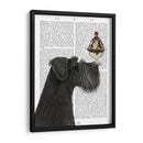 Schnauzer, Negro, Helado. - Fab Funky | Cuadro decorativo de Canvas Lab