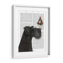 Schnauzer, Negro, Helado. - Fab Funky | Cuadro decorativo de Canvas Lab