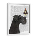 Schnauzer, Negro, Helado. - Fab Funky | Cuadro decorativo de Canvas Lab
