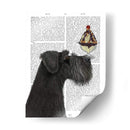 Schnauzer, Negro, Helado. - Fab Funky | Cuadro decorativo de Canvas Lab