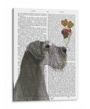 Schnauzer, Gris, Helado. - Fab Funky | Cuadro decorativo de Canvas Lab