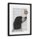 Springer Spaniel, Blanco Y Negro, Helado. - Fab Funky | Cuadro decorativo de Canvas Lab