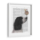 Springer Spaniel, Blanco Y Negro, Helado. - Fab Funky | Cuadro decorativo de Canvas Lab