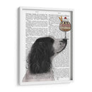 Springer Spaniel, Blanco Y Negro, Helado. - Fab Funky | Cuadro decorativo de Canvas Lab