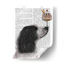 Springer Spaniel, Blanco Y Negro, Helado. - Fab Funky | Cuadro decorativo de Canvas Lab