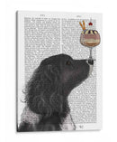 Springer Spaniel, Negro, Bebe, Helado - Fab Funky | Cuadro decorativo de Canvas Lab