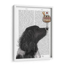 Springer Spaniel, Negro, Bebe, Helado - Fab Funky | Cuadro decorativo de Canvas Lab