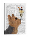 Helado Yorkshire Terrier - Fab Funky | Cuadro decorativo de Canvas Lab