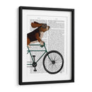 Basset Hound En Bicicleta - Fab Funky | Cuadro decorativo de Canvas Lab