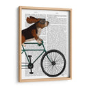 Basset Hound En Bicicleta - Fab Funky | Cuadro decorativo de Canvas Lab