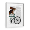 Basset Hound En Bicicleta - Fab Funky | Cuadro decorativo de Canvas Lab