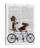 Basset Hound Tandem - Fab Funky | Cuadro decorativo de Canvas Lab