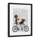 Basset Hound Tandem - Fab Funky | Cuadro decorativo de Canvas Lab