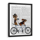 Basset Hound Tandem - Fab Funky | Cuadro decorativo de Canvas Lab