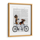 Basset Hound Tandem - Fab Funky | Cuadro decorativo de Canvas Lab