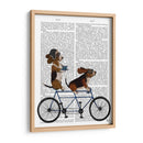 Basset Hound Tandem - Fab Funky | Cuadro decorativo de Canvas Lab