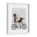 Basset Hound Tandem - Fab Funky | Cuadro decorativo de Canvas Lab