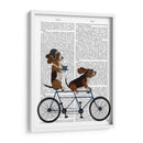 Basset Hound Tandem - Fab Funky | Cuadro decorativo de Canvas Lab