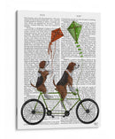 Tándem Beagle - Fab Funky | Cuadro decorativo de Canvas Lab