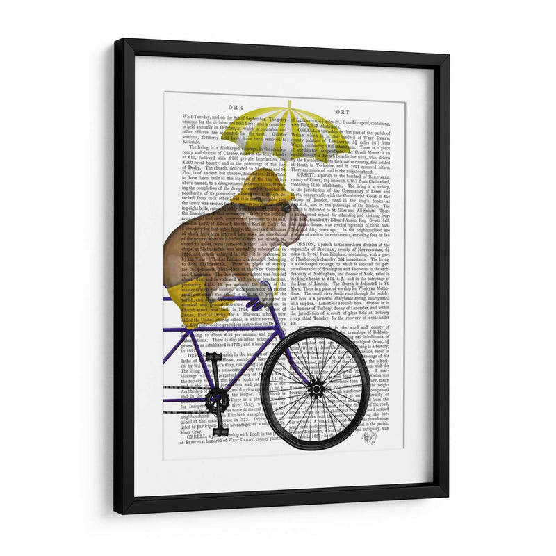 Bulldog Inglés En Bicicleta - Fab Funky | Cuadro decorativo de Canvas Lab