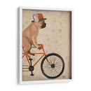 Bulldog Francés En Bicicleta - Fab Funky | Cuadro decorativo de Canvas Lab