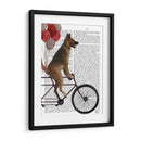 Pastor Alemán En Bicicleta - Fab Funky | Cuadro decorativo de Canvas Lab
