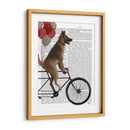 Pastor Alemán En Bicicleta - Fab Funky | Cuadro decorativo de Canvas Lab
