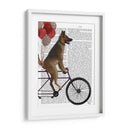 Pastor Alemán En Bicicleta - Fab Funky | Cuadro decorativo de Canvas Lab