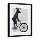 Labrador Negro En Bicicleta - Fab Funky | Cuadro decorativo de Canvas Lab