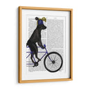 Labrador Negro En Bicicleta - Fab Funky | Cuadro decorativo de Canvas Lab