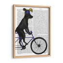 Labrador Negro En Bicicleta - Fab Funky | Cuadro decorativo de Canvas Lab