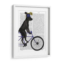 Labrador Negro En Bicicleta - Fab Funky | Cuadro decorativo de Canvas Lab