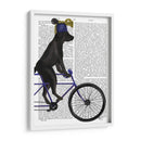 Labrador Negro En Bicicleta - Fab Funky | Cuadro decorativo de Canvas Lab