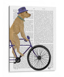 Labrador Amarillo En Bicicleta - Fab Funky | Cuadro decorativo de Canvas Lab
