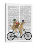 Labrador Amarillo Tándem - Fab Funky | Cuadro decorativo de Canvas Lab