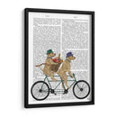 Labrador Amarillo Tándem - Fab Funky | Cuadro decorativo de Canvas Lab