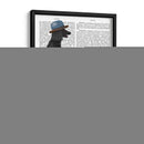 Caniche En Bicicleta, Negro - Fab Funky | Cuadro decorativo de Canvas Lab