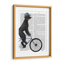 Caniche En Bicicleta, Negro - Fab Funky | Cuadro decorativo de Canvas Lab