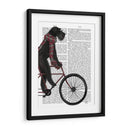 Schnauzer En Bicicleta, Negro - Fab Funky | Cuadro decorativo de Canvas Lab