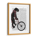 Schnauzer En Bicicleta, Negro - Fab Funky | Cuadro decorativo de Canvas Lab