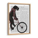 Schnauzer En Bicicleta, Negro - Fab Funky | Cuadro decorativo de Canvas Lab