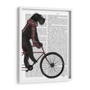 Schnauzer En Bicicleta, Negro - Fab Funky | Cuadro decorativo de Canvas Lab